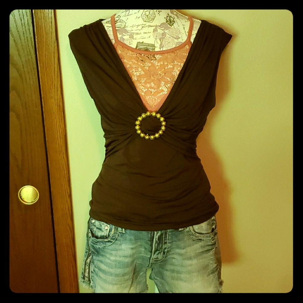 Sexy chocolate tank top